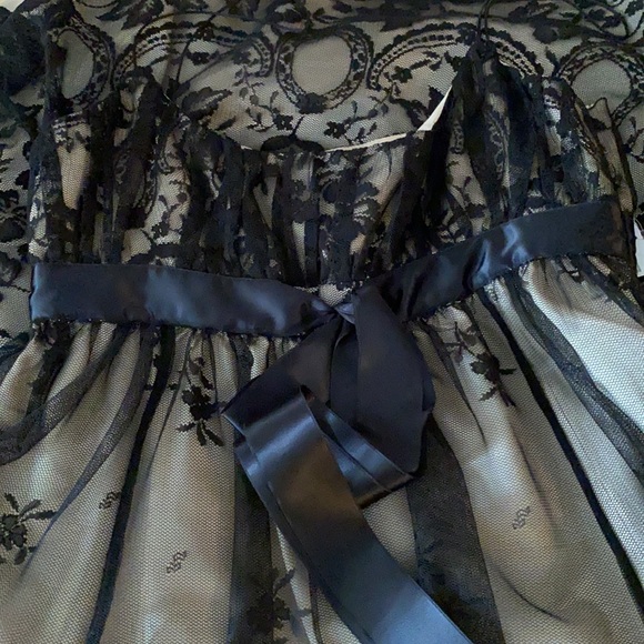 Zara Womens black lace dress Sz L - Picture 4 of 6